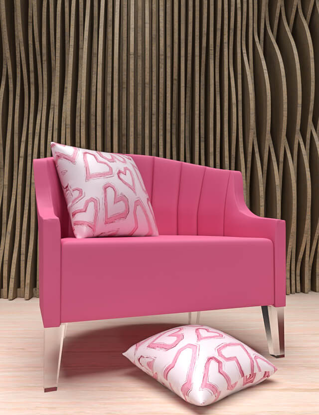 pattern san valentino hearts pink background eva lo coco pillows