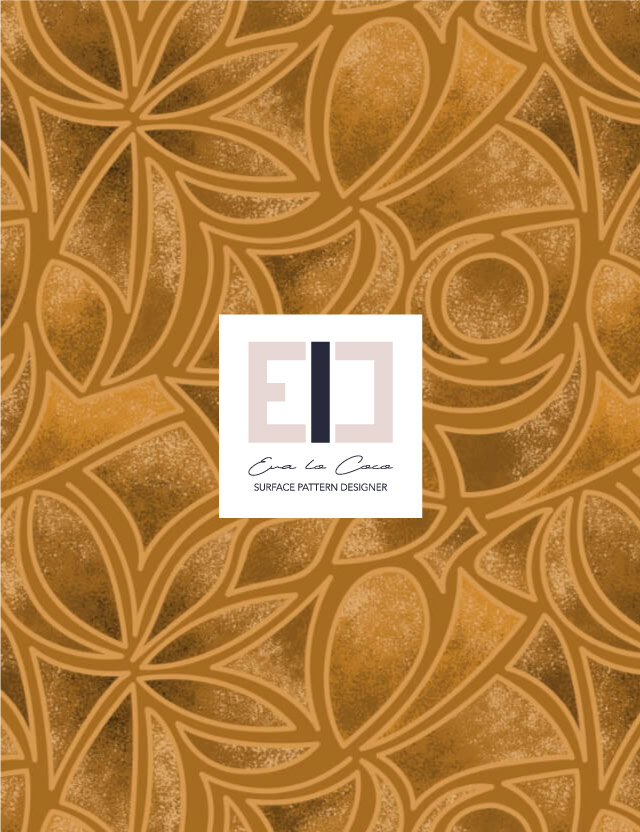 Pattern astratto frammenti brown background Eva Lo Coco little scale