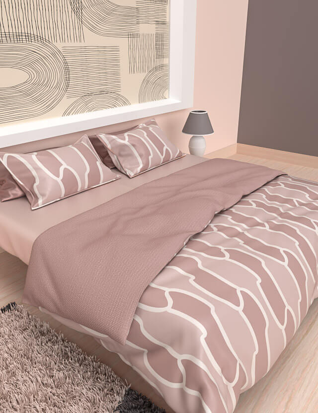 Pattern geometrico contrasti Eva Lo Coco duvet cover