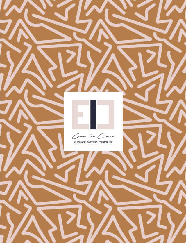 pattern astratto connections brown background eva lo coco little scale