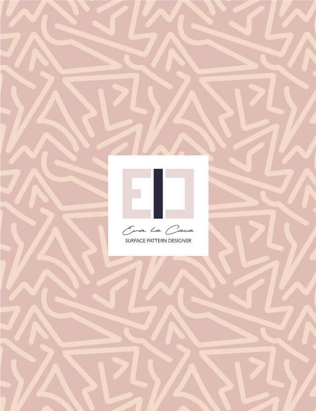 pattern astratto connections pink background eva lo coco little scale