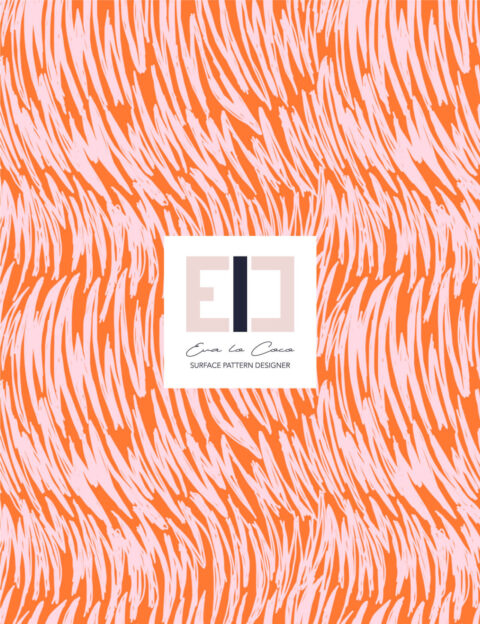 Pattern astratto trama con linee verticali arancione background little scale eva lo coco