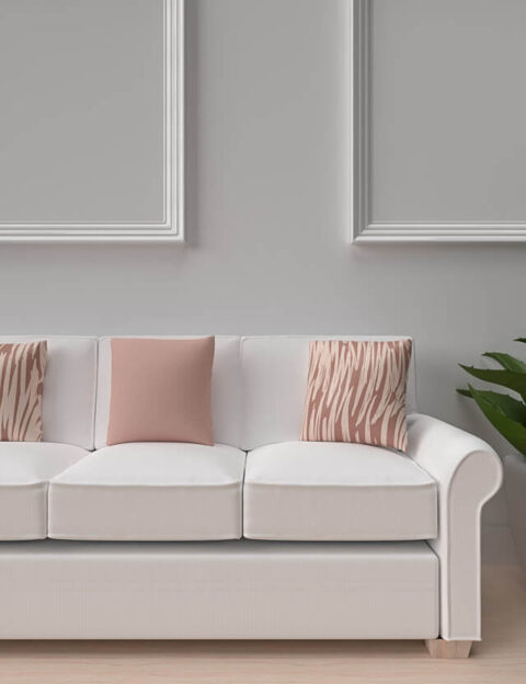 Pattern astratto trama con linee verticali rosa antico background eva lo coco pillows mockup