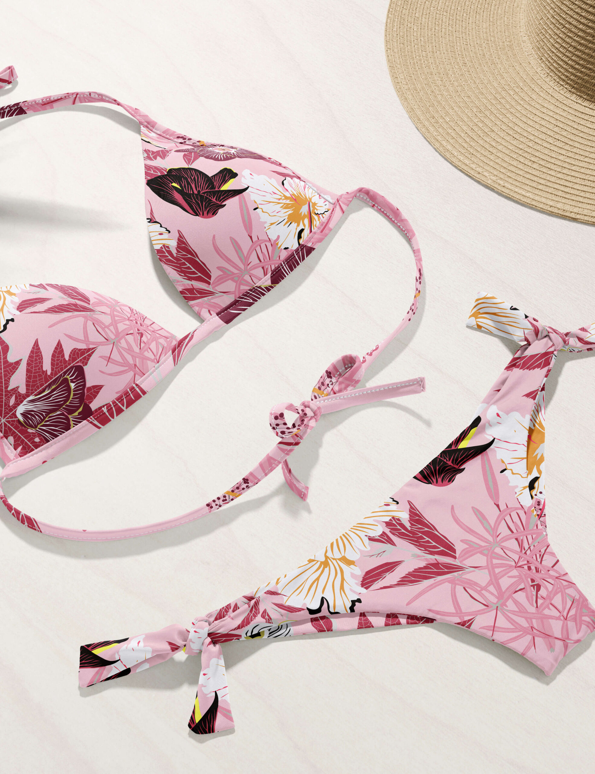 pattern floral energy pink background elegant design eva lo coco bikini scaled