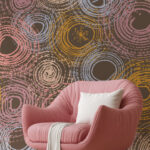 abstract patter grunge circles brown background eva lo coco wallpaper mockup