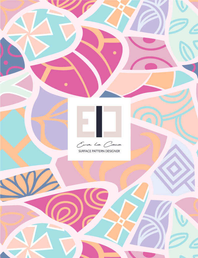 abstract pattern Barcelona pastel tones eva lo coco large scale