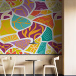 abstract pattern barcelona vibrant colors eva lo coco wallpaper