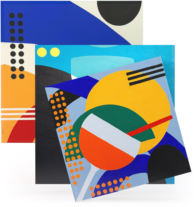 quadri astratti colorati moderni